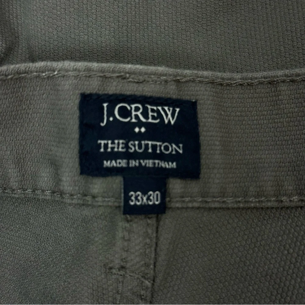J.Crew The Sutton men's grey cotton straight leg pants - size 33 x 30